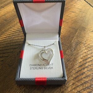 Silver Heart Pendant Necklace
